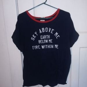 Ralph Lauren denim and supply graphic tee